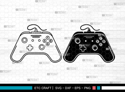Game Controller SVG, Gamer Svg, Video Game Svg, PS4 Controller Svg, Game Player Svg, Game Controller Svg SVG ETC Craft 