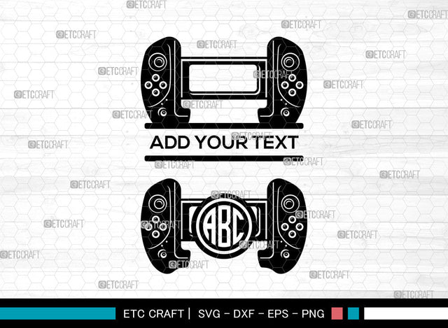 Game Controller SVG, Gamer Svg, Video Game Svg, Split Monogram Svg, Game Player Svg, Game Controller Svg SVG ETC Craft 