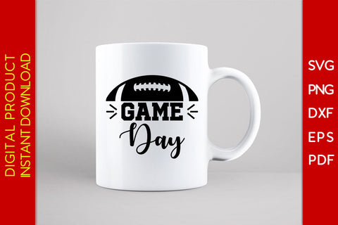 Game Day American Football SVG PNG PDF Cut File SVG Creativedesigntee 