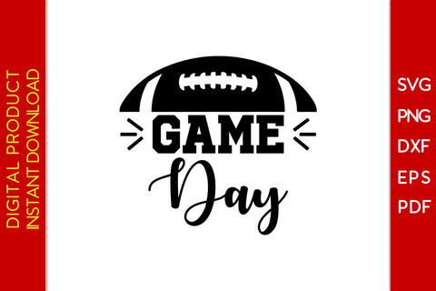 Game Day American Football SVG PNG PDF Cut File SVG Creativedesigntee 