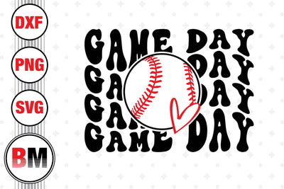 Game Day Baseball SVG, PNG, DXF Files SVG BMDesign 