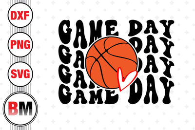 Game Day Basketball SVG, PNG, DXF Files SVG BMDesign 