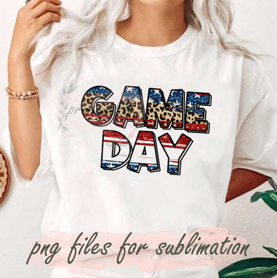 Game Day Design Png, Game Day Glitter Png, Baseball Game Day Sublimation, Game Day Leopard Png, 4th of july Png, Patriotic Game Day Png, Digital Download Sublimation PrintingLife 