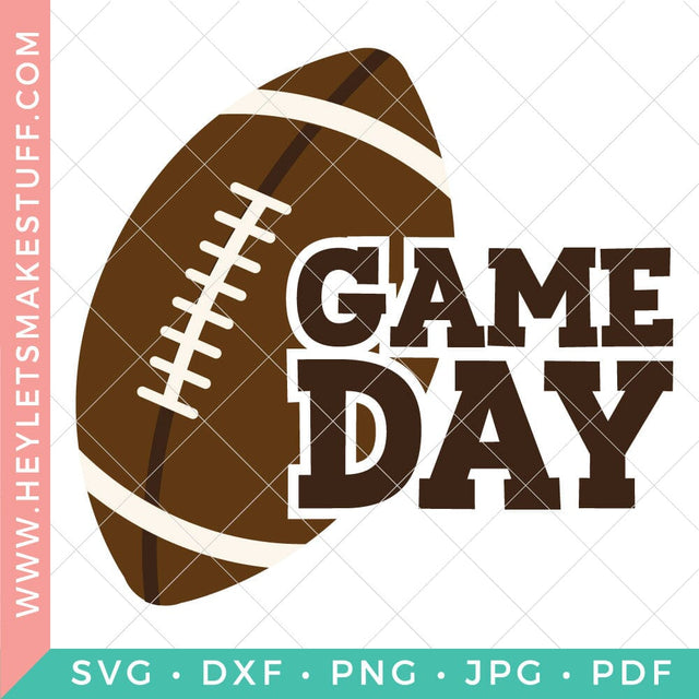 Game Day (Football) SVG Hey Let's Make Stuff 