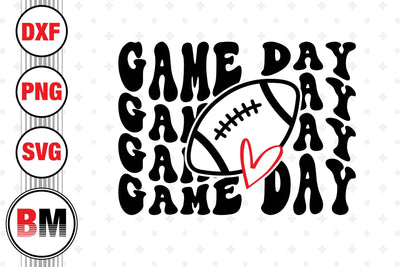 Game Day Football SVG, PNG, DXF Files SVG BMDesign 