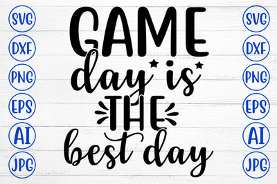 GAME DAY IS THE BEST DAY SVG Cut File SVG Syaman 