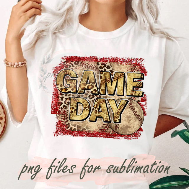 Game Day Leopard Design Png, Baseball Leopard Png, Game Day Png, Baseball Glitter Sublimation, Baseball Mom Leopard Png, Design File Png, Instant Download Sublimation PrintingLife 
