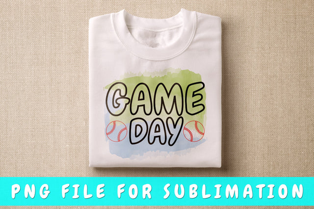 Game Day PNG, Baseball Design For Sublimation Sublimation HappyDesignStudio 