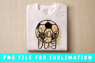 Game Day PNG, Soccer Design For Sublimation Sublimation HappyDesignStudio 
