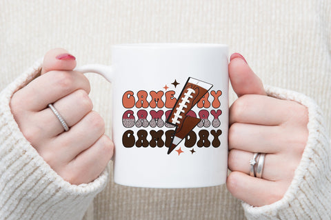 Game Day Retro Football PNG Sublimation Sublimation designartist 