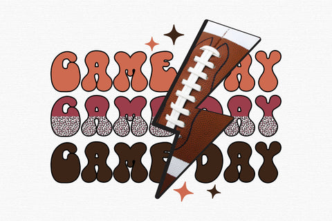 Game Day Retro Football PNG Sublimation Sublimation designartist 