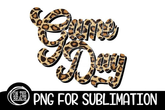 Game Day - Retro - Leopard - 300 DPI - Sublimation Sublimation On the Beach Boutique 