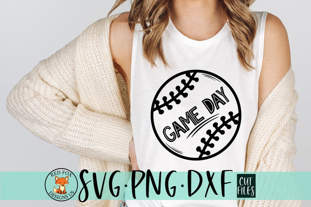 Game Day SVG, Baseball SVG, Softball SVG SVG RedFoxDesignsUS 
