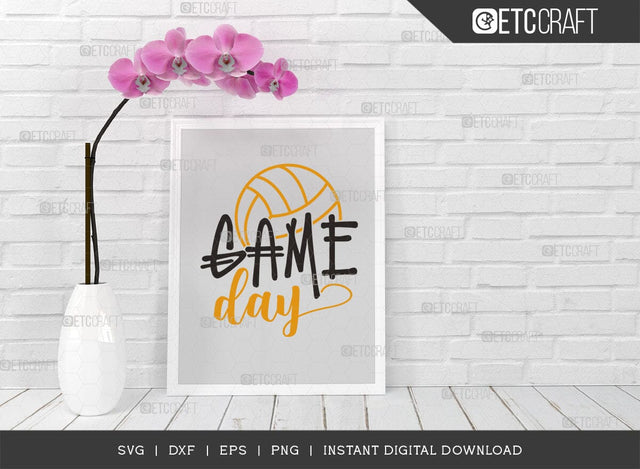 Game Day SVG Cut File, Game Day Vibes Svg, Gamer Svg, Football Svg, Sports Svg, Gaming Quote SVG ETC Craft 