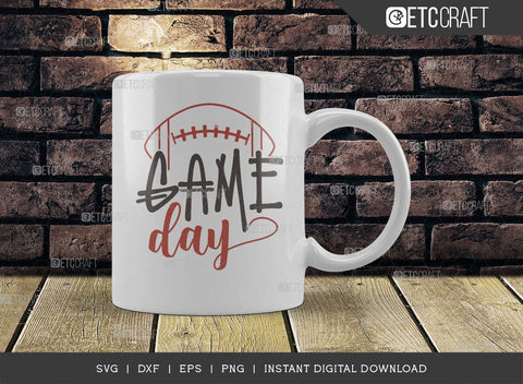 Game Day SVG Cut File, Game Day Vibes Svg, Gamer Svg, Football Svg, Sports Svg, Gaming Quote SVG ETC Craft 