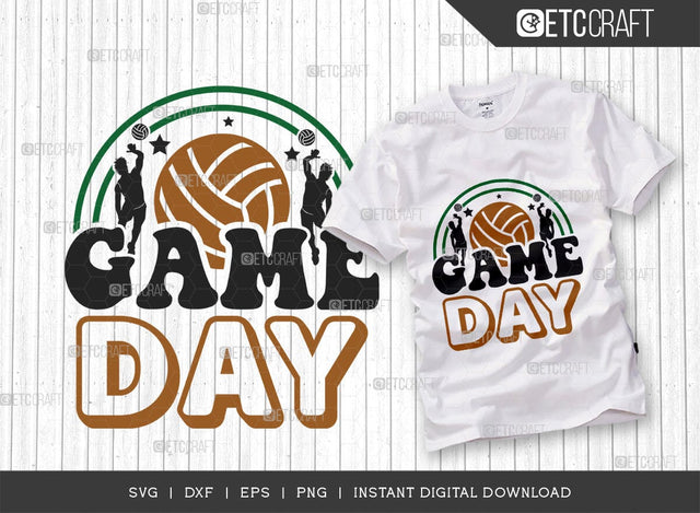 Game Day SVG Cut File, Volleyball Svg, volleyball shorts, girls volleyball Sports, Volleyball Quote, Volleyball t-Shirt, Game Day, TG 00623 SVG ETC Craft 