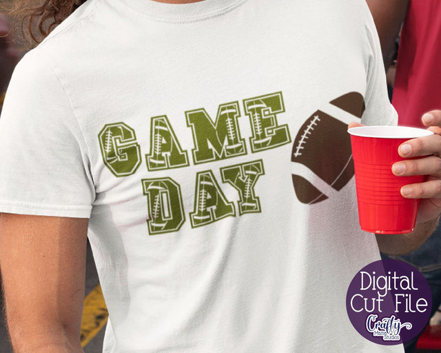 Game Day Svg - Fall Svg - Football Svg SVG Crafty Mama Studios 