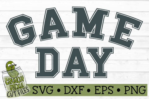 Game Day SVG File SVG Crunchy Pickle 