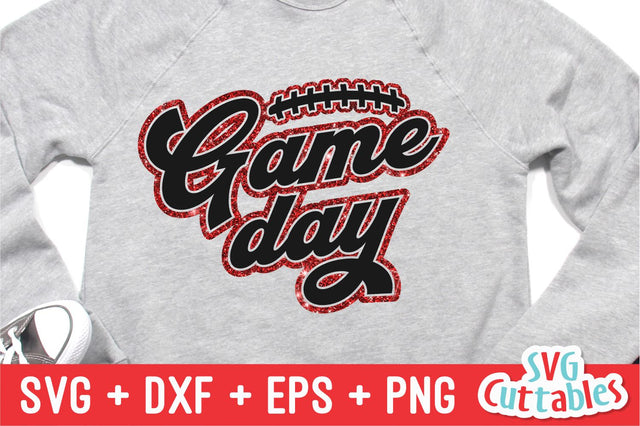 Game Day svg - Football Cut File - svg - eps - dxf - png - Football svg - Silhouette - Cricut - Digital Download SVG Svg Cuttables 
