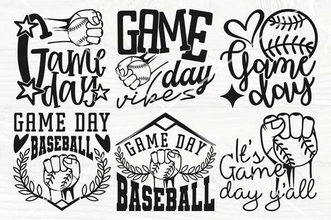 Game Day SVG PNG, Baseball Svg cut files, Baseball Bundle, Cricut Svg, Silhouette Files SVG TonisArtStudio 