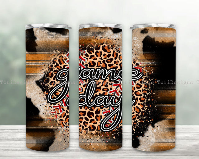 Game Day Tumbler Png, Baseball, Softball, Tumbler Png, 20oz Skinny Tumbler Sublimation Designs, Sports PNG, Game Day PNG, Tumbler Design Sublimation ToriDesigns 