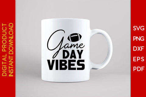 Game Day Vibes American Football SVG PNG PDF Cut File SVG Creativedesigntee 