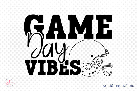 Game Day Vibes | Football SVG Cut File SVG CraftLabSVG 