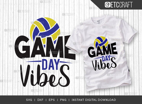 Game Day Vibes SVG Bundle, Game Day Svg, Gamer Svg, Football Svg, Sports Svg, Gaming Quote SVG ETC Craft 
