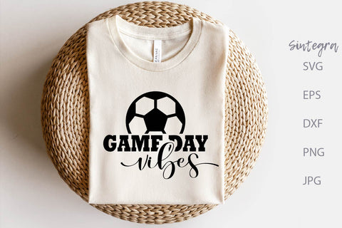 Game Day Vibes SVG, Soccer SVG Free For Commercial Use SVG Sintegra 