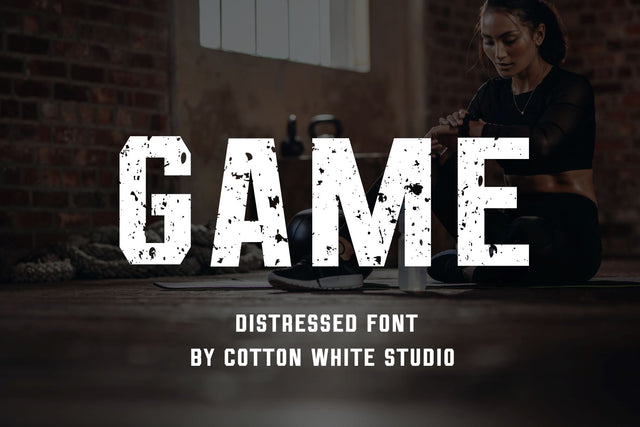 Game Font Cotton White Studio 