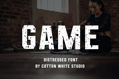 Game Font Cotton White Studio 