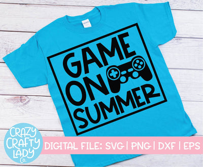 Game On Summer | End of School SVG Cut File SVG Crazy Crafty Lady Co. 
