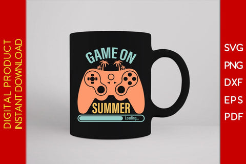 Game On Summer Loading Retro Summer Vacation SVG PNG PDF Cut File SVG Creativedesigntee 