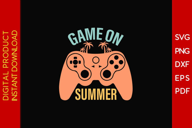Game On Summer Retro Summer Vacation SVG PNG PDF Cut File SVG Creativedesigntee 