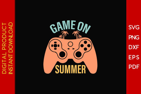 Game On Summer Retro Summer Vacation SVG PNG PDF Cut File SVG Creativedesigntee 