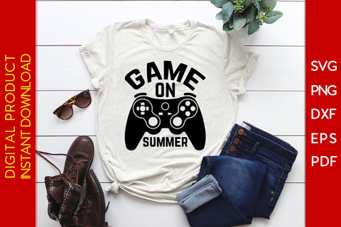 Game On Summer Vacation SVG PNG PDF Cut File SVG Creativedesigntee 