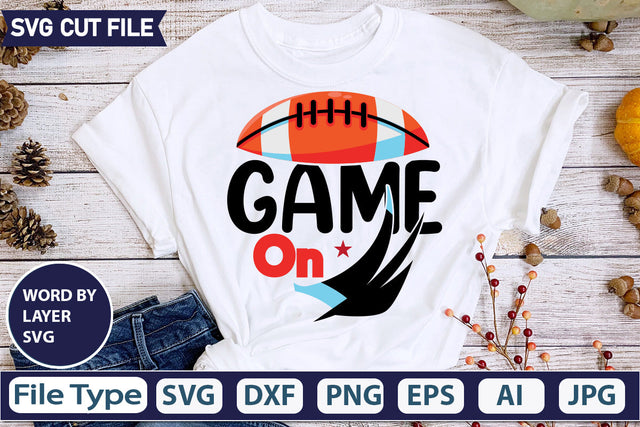 Game On SVG Cut file SVGs,quotes-and-sayings,food-drink,mini-bundles,print-cut,on-sale, SVG DesignPlante 503 
