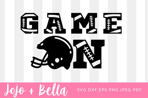 Game On Svg, Football Svg, T-shirt designs, Football Quote Svg, Football Game On Svg, Football Svg Cutting Files for Cricut, Nfl Svg,Cricut SVG Jojo&Bella 