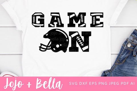 Game On Svg, Football Svg, T-shirt designs, Football Quote Svg, Football Game On Svg, Football Svg Cutting Files for Cricut, Nfl Svg,Cricut SVG Jojo&Bella 
