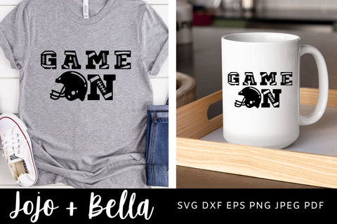 Game On Svg, Football Svg, T-shirt designs, Football Quote Svg, Football Game On Svg, Football Svg Cutting Files for Cricut, Nfl Svg,Cricut SVG Jojo&Bella 
