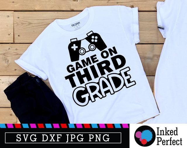 Game On Third Grade SVG Inked Perfect 