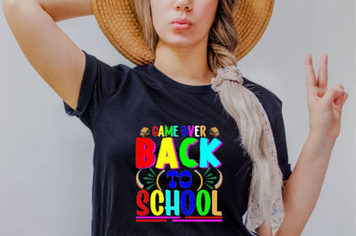 Game Over Back To School Sublimation SVGArt 