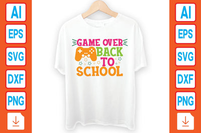 Game over Back to School SVG Craftlabsvg24 