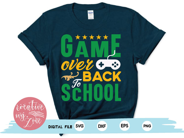 game over back to school SVG md faruk hossain 