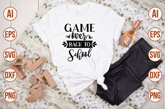 Game over Back to School SVG shah alam 