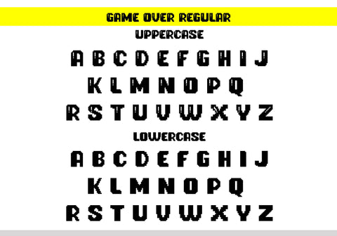 Game Over Font BB Digital Arts 