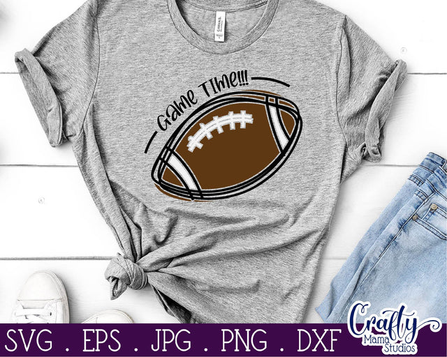 Game Time - Football Svg SVG Crafty Mama Studios 