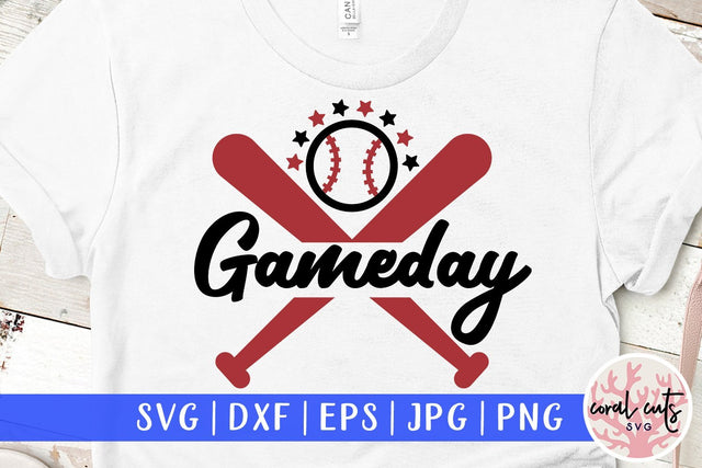 Gameday – Baseball SVG EPS DXF PNG SVG CoralCutsSVG 