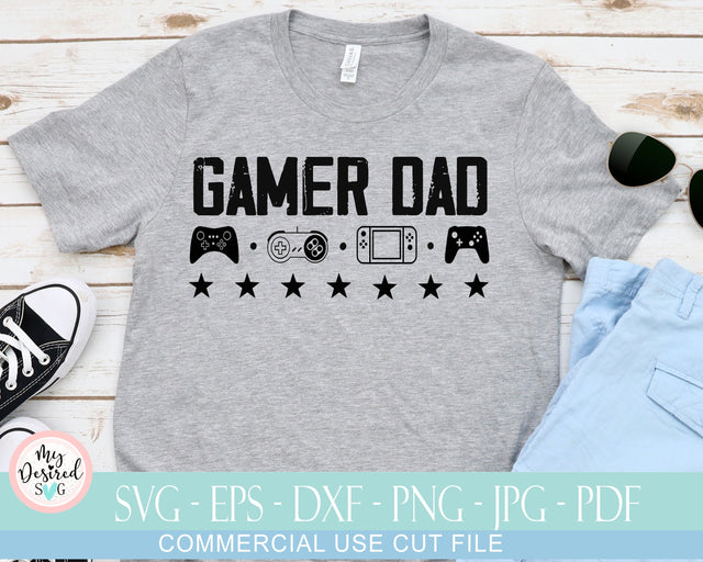Gamer Dad SVG, Funny Dad, Game Controller Svg, Gamer Shirt Svg File, Dad Gaming Cut Files, Father Day, Gaming Quote Instant Download SVG MyDesiredSVG 