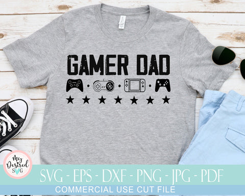 Gamer Dad SVG, Funny Dad, Game Controller Svg, Gamer Shirt Svg File, Dad Gaming Cut Files, Father Day, Gaming Quote Instant Download SVG MyDesiredSVG 